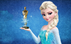 Elsa holding award
